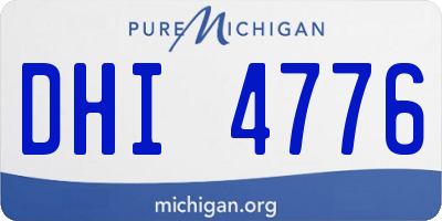 MI license plate DHI4776