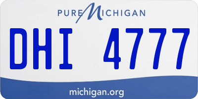 MI license plate DHI4777