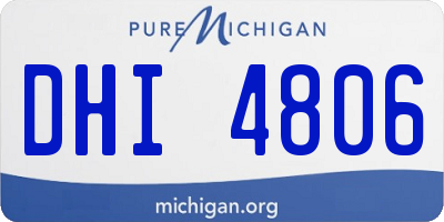 MI license plate DHI4806