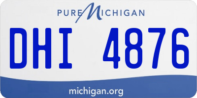 MI license plate DHI4876