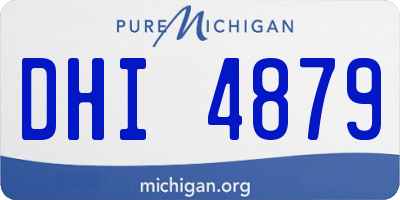 MI license plate DHI4879