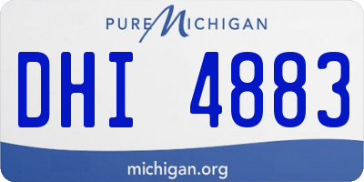 MI license plate DHI4883