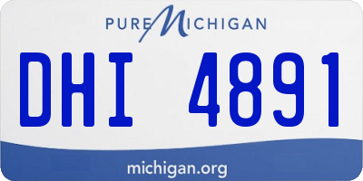 MI license plate DHI4891