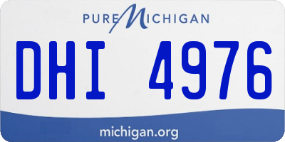 MI license plate DHI4976