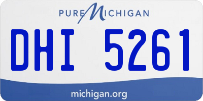 MI license plate DHI5261