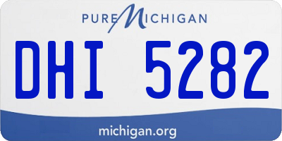MI license plate DHI5282