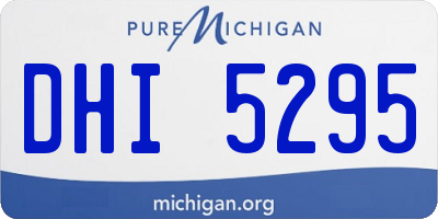 MI license plate DHI5295