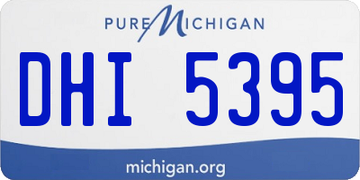 MI license plate DHI5395