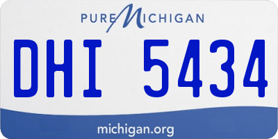 MI license plate DHI5434