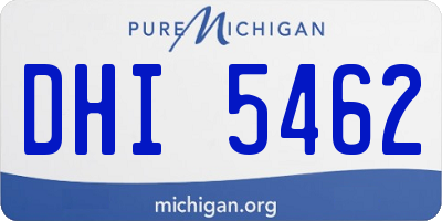 MI license plate DHI5462