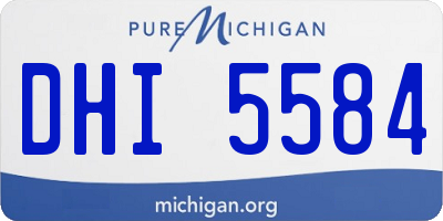 MI license plate DHI5584
