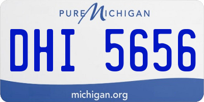 MI license plate DHI5656