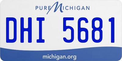 MI license plate DHI5681