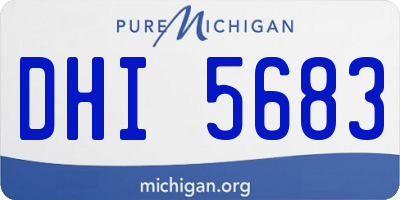 MI license plate DHI5683