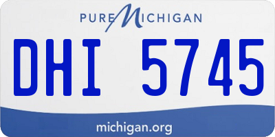 MI license plate DHI5745
