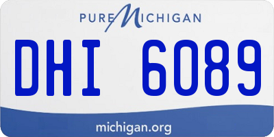 MI license plate DHI6089