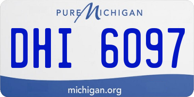 MI license plate DHI6097