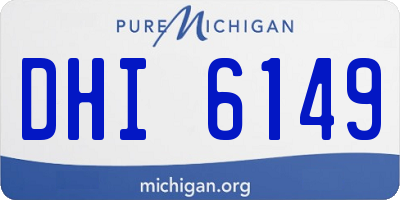 MI license plate DHI6149
