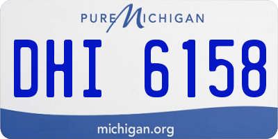 MI license plate DHI6158