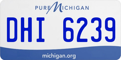 MI license plate DHI6239