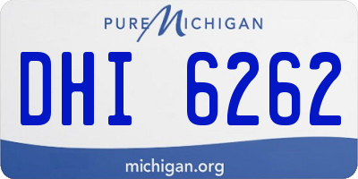 MI license plate DHI6262
