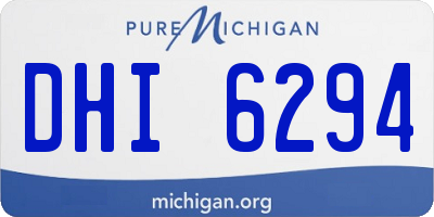 MI license plate DHI6294