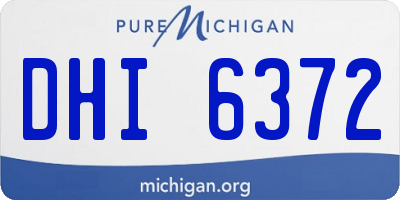 MI license plate DHI6372
