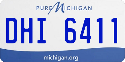 MI license plate DHI6411