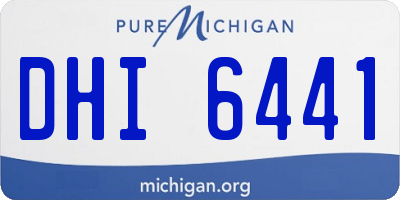MI license plate DHI6441