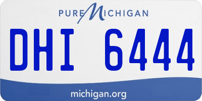 MI license plate DHI6444