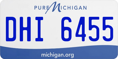 MI license plate DHI6455