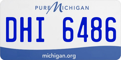 MI license plate DHI6486