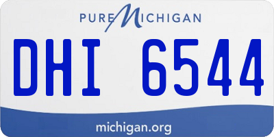 MI license plate DHI6544
