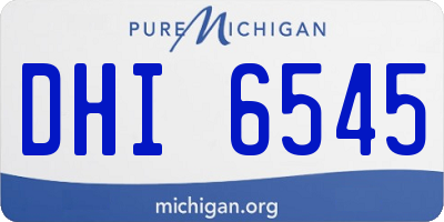 MI license plate DHI6545