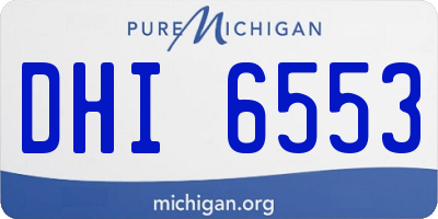 MI license plate DHI6553