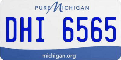 MI license plate DHI6565