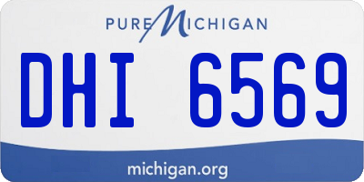 MI license plate DHI6569