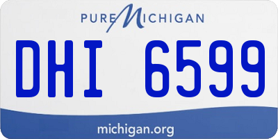 MI license plate DHI6599