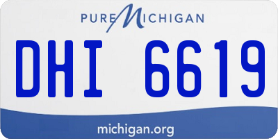 MI license plate DHI6619