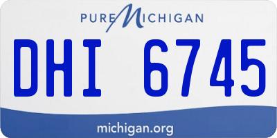 MI license plate DHI6745