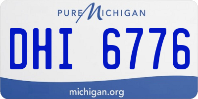 MI license plate DHI6776