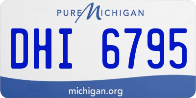MI license plate DHI6795