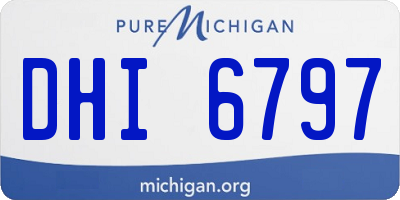 MI license plate DHI6797