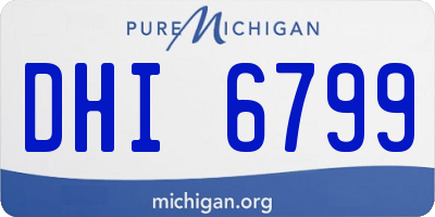 MI license plate DHI6799