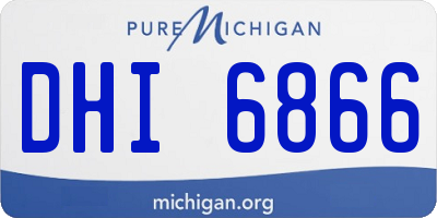 MI license plate DHI6866