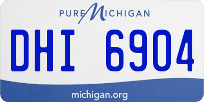 MI license plate DHI6904