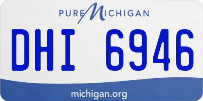 MI license plate DHI6946