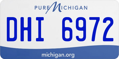 MI license plate DHI6972