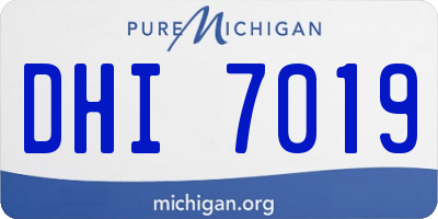 MI license plate DHI7019