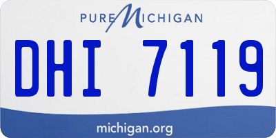 MI license plate DHI7119
